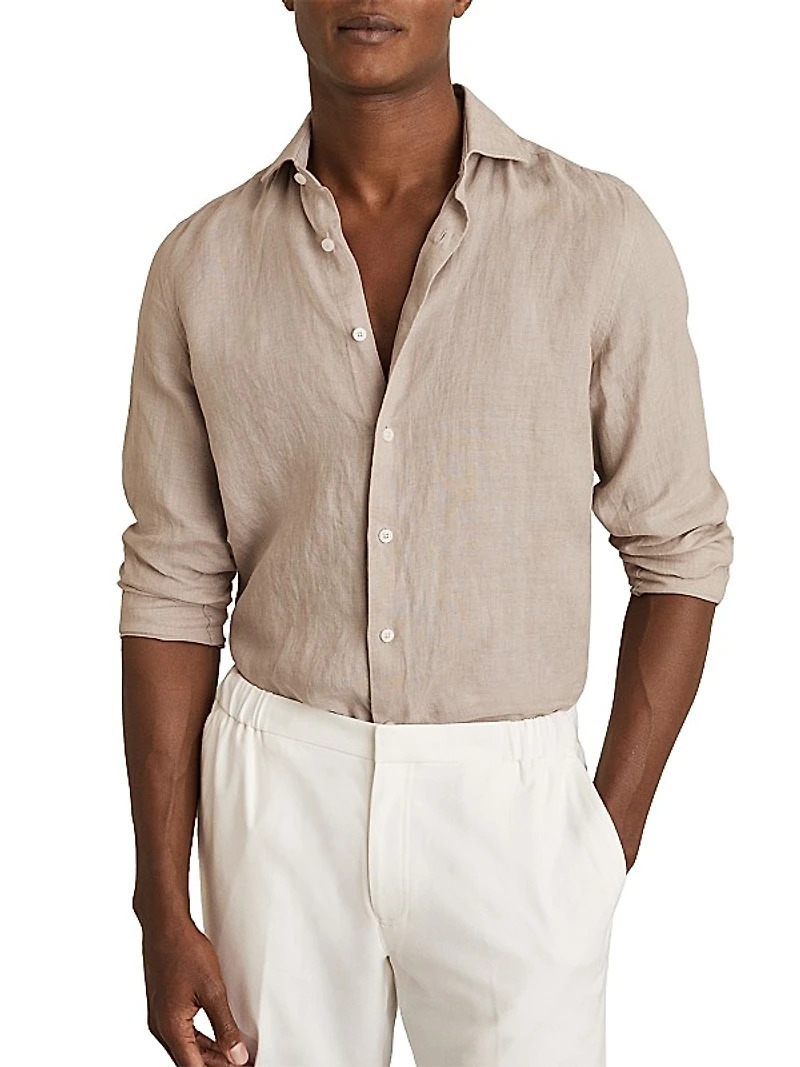 Ruban Linen Long-Sleeve Shirt