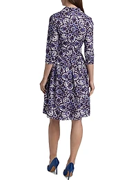 Audrey Marakesh Tile Cotton Shirtdress