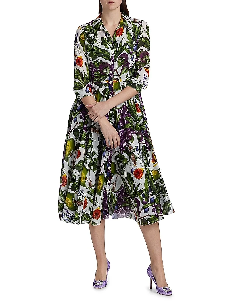 Asher Fruit Farm Cotton Shirtdress