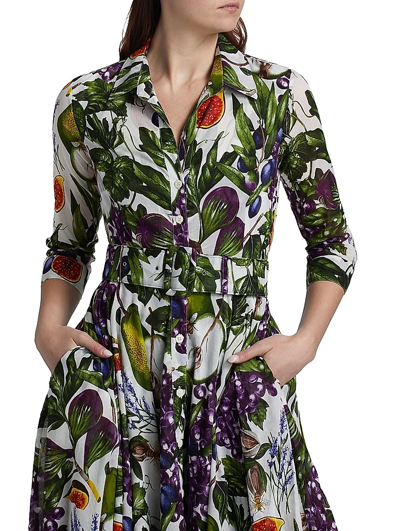 Asher Fruit Farm Cotton Shirtdress