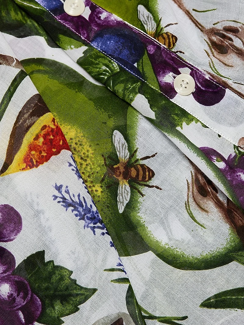 Asher Fruit Farm Cotton Shirtdress