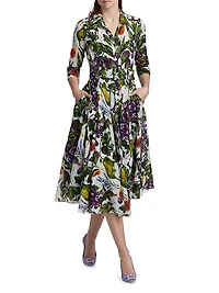 Asher Fruit Farm Cotton Shirtdress