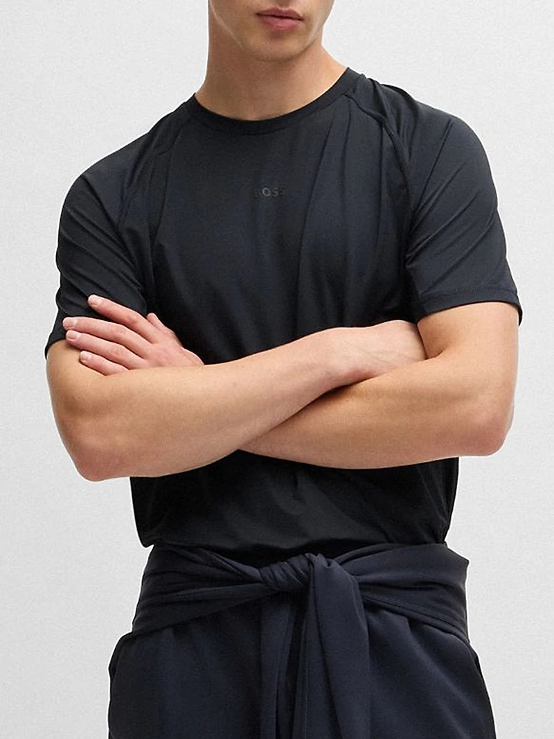 Slim-Fit T-Shirt with Decorative Reflective Details