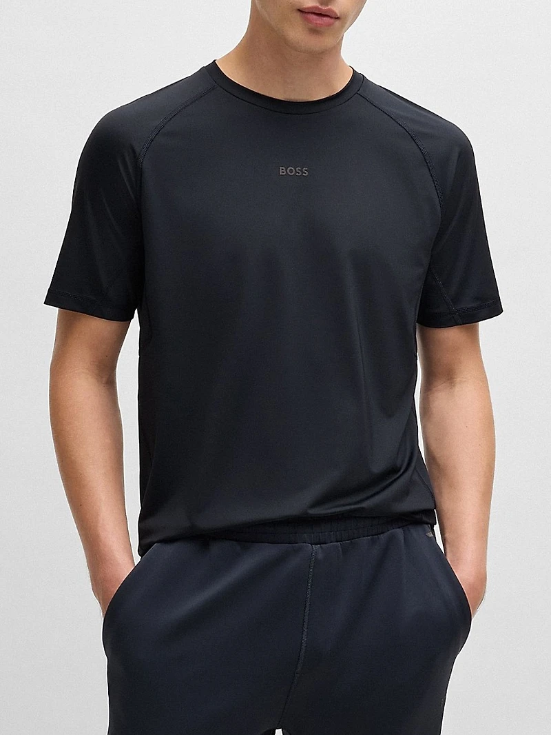 Slim-Fit T-Shirt with Decorative Reflective Details