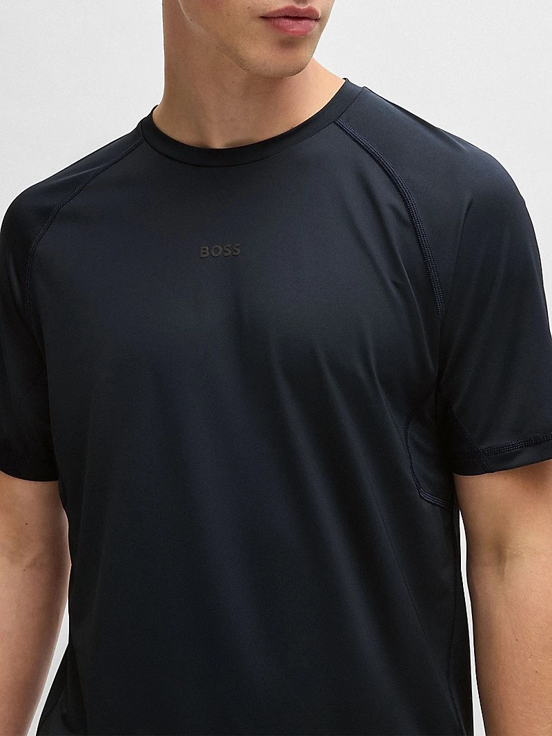 Slim-Fit T-Shirt with Decorative Reflective Details