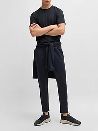 Slim-Fit T-Shirt with Decorative Reflective Details