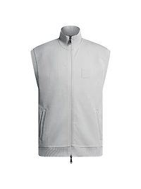 Sleeveless Zip-Up Sweatshirt Cotton