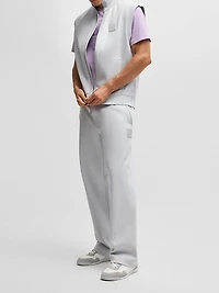 Sleeveless Zip-Up Sweatshirt Cotton