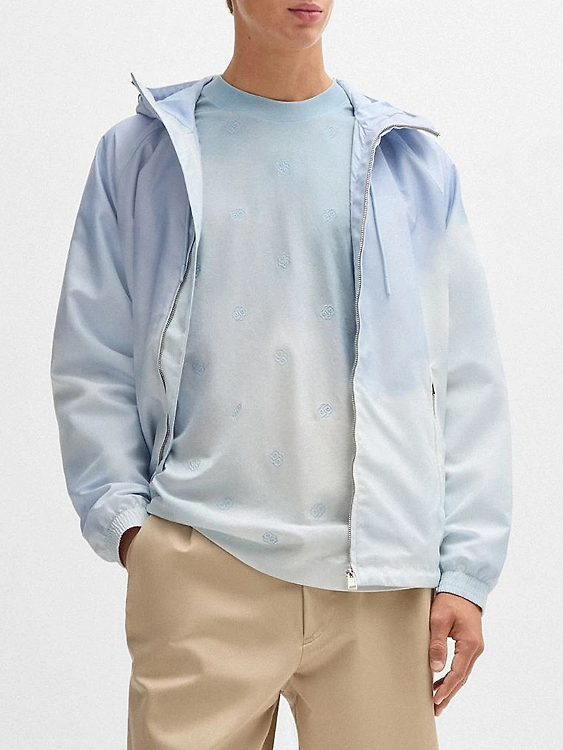 Cloud-Artwork T-Shirt with Double B Monograms