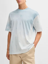 Cloud-Artwork T-Shirt with Double B Monograms