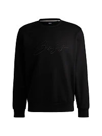 Cotton-Terry Relaxed-Fit Sweatshirt