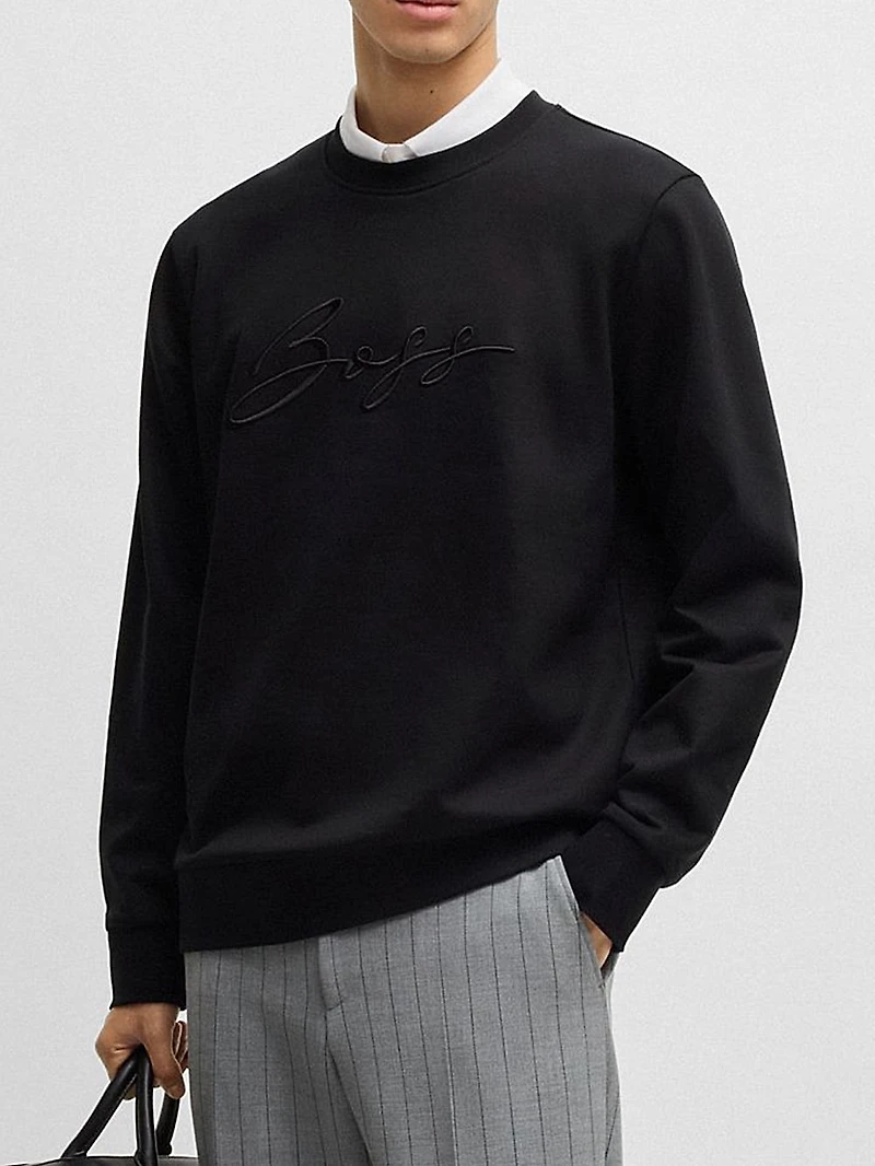 Cotton-Terry Relaxed-Fit Sweatshirt