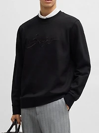 Cotton-Terry Relaxed-Fit Sweatshirt