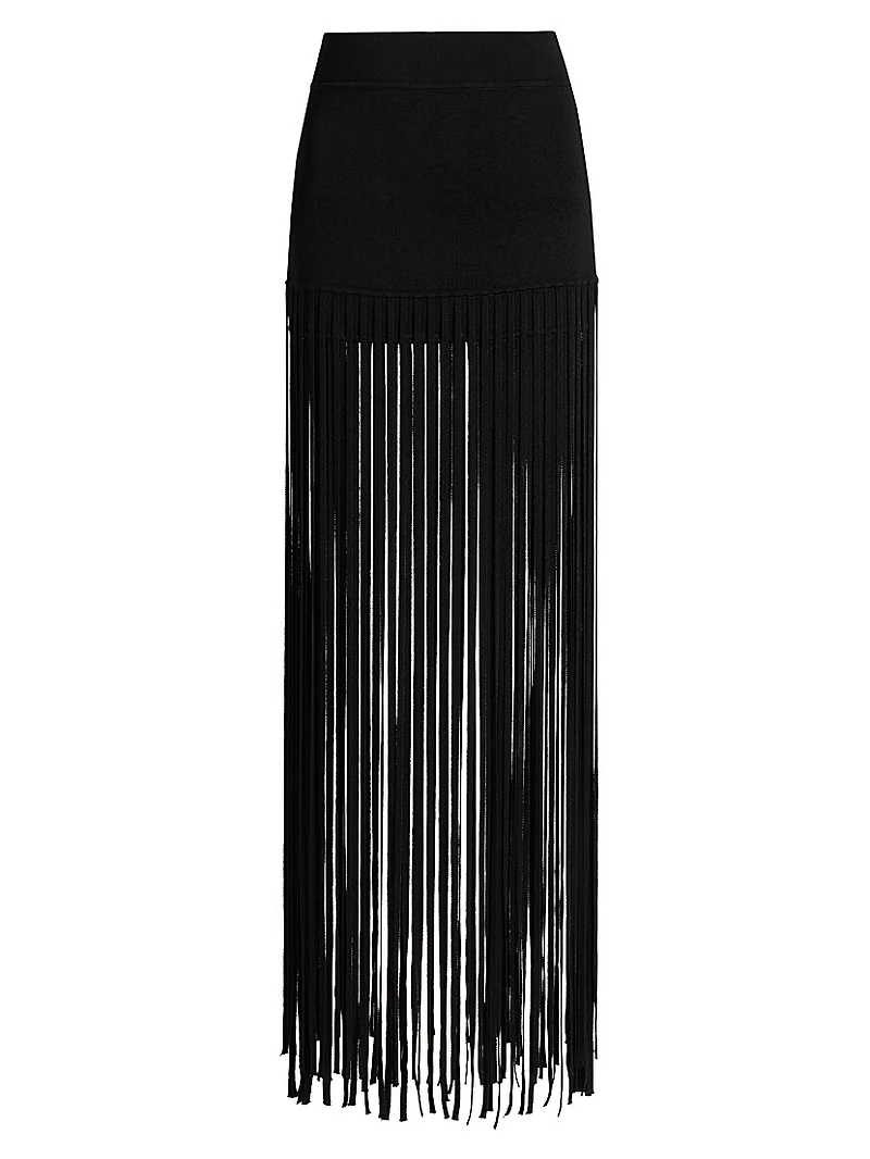 Carlyle Fringe Miniskirt