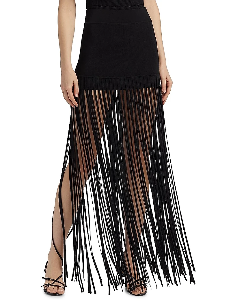 Carlyle Fringe Miniskirt