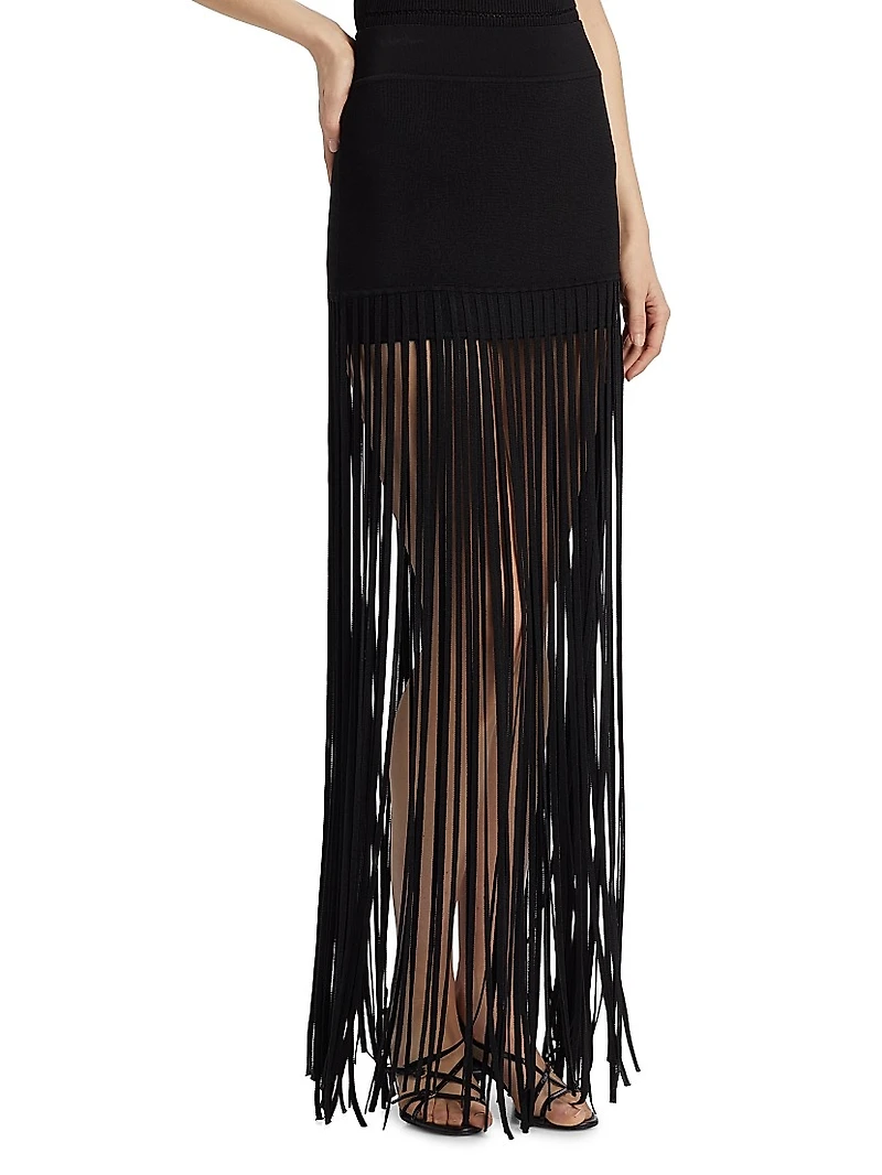 Carlyle Fringe Miniskirt