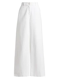 Eileen Slit Wide-Leg Pants