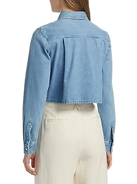 Jilly Flower Cropped Blouse