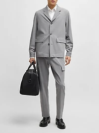 Relaxed-Fit Jacket Bonded Stretch Fabric