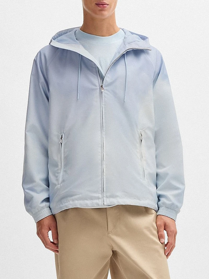 Water Repellent Jacket with Cloud Artwork