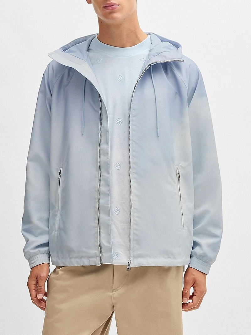 Water Repellent Jacket with Cloud Artwork