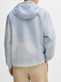 Water Repellent Jacket with Cloud Artwork