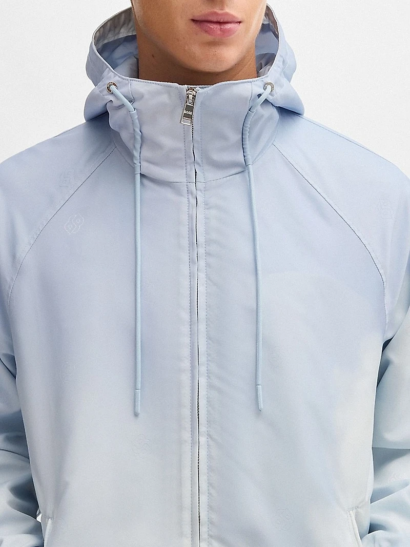 Water Repellent Jacket with Cloud Artwork