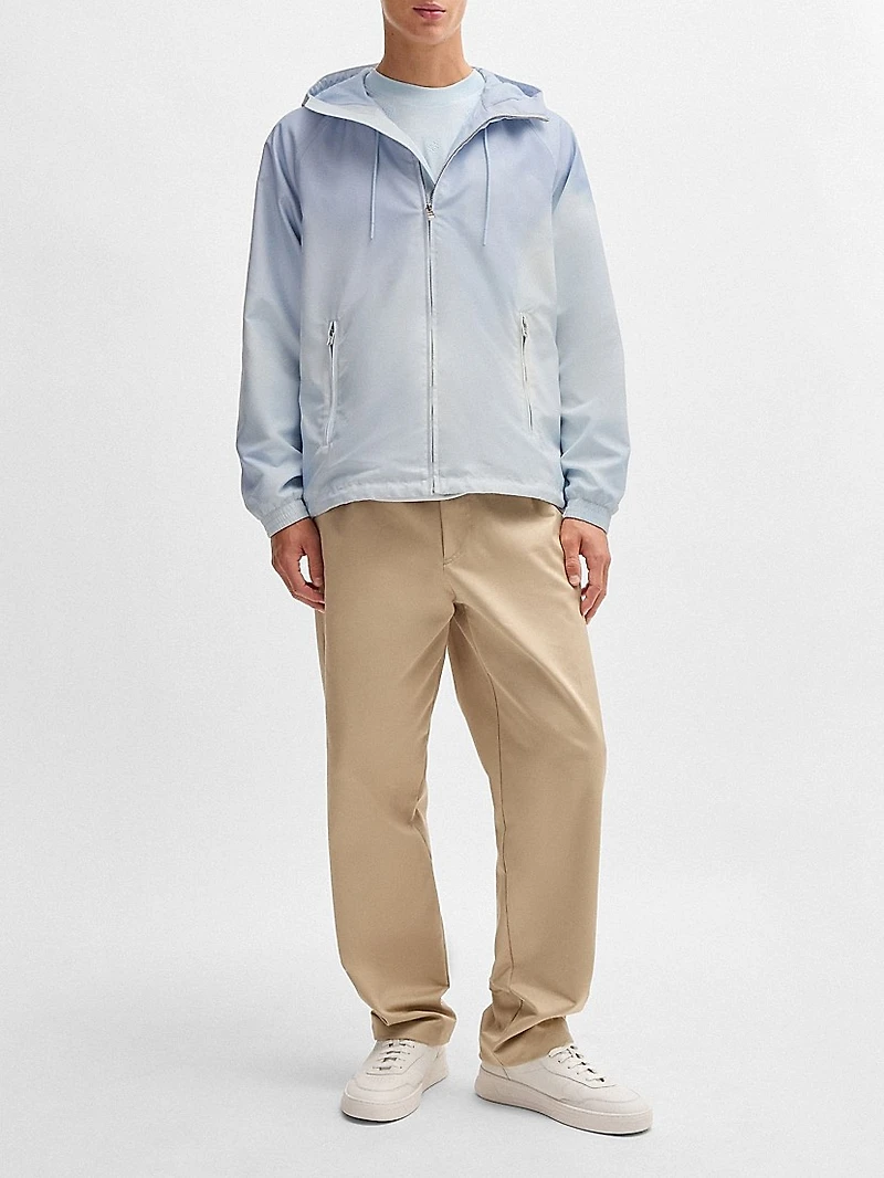 Water Repellent Jacket with Cloud Artwork