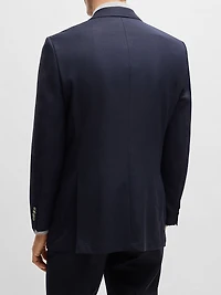 Regular-Fit Suit Jacket Micro-Patterned Virgin Wool