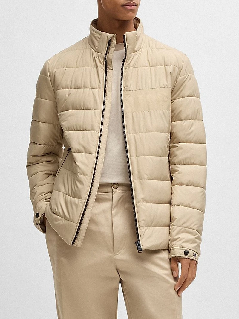 Water Repellent Regular Fit Jacket with Logo Detail