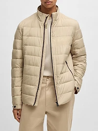 Water Repellent Regular Fit Jacket with Logo Detail