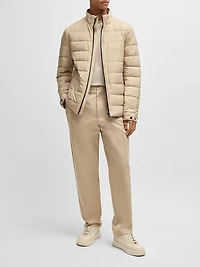 Water Repellent Regular Fit Jacket with Logo Detail