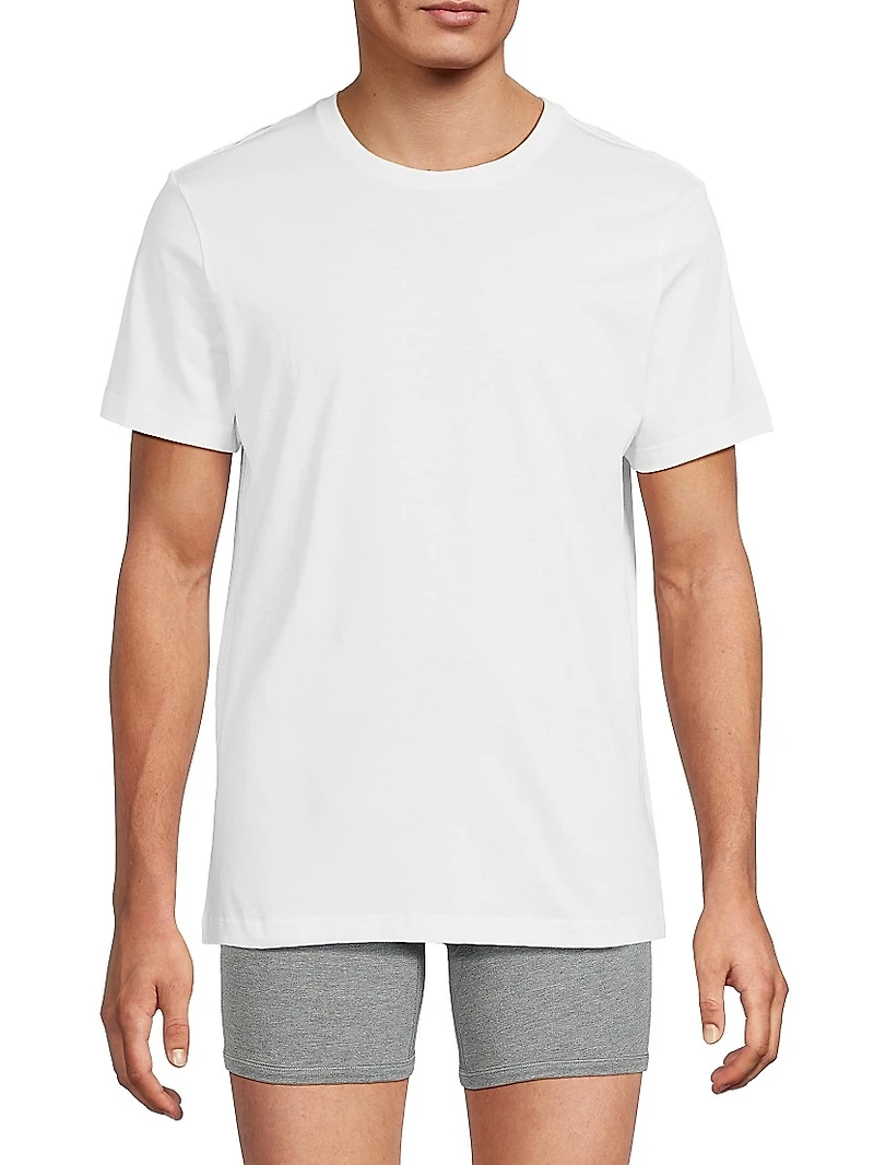 3-Pack Cotton Crewneck T-Shirt