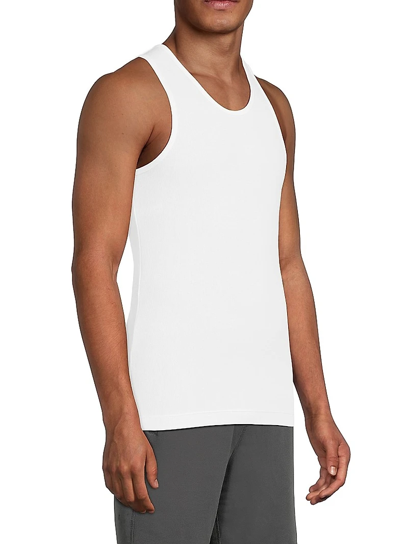 3-Pack Ribbed Jersey Slim-Fit Tank Set