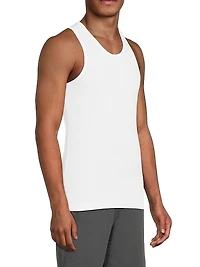 3-Pack Ribbed Jersey Slim-Fit Tank Set