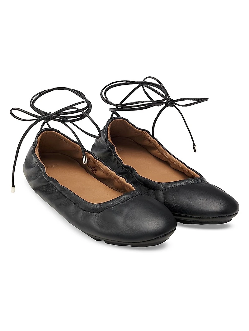 Nappa-Leather Ballerinas