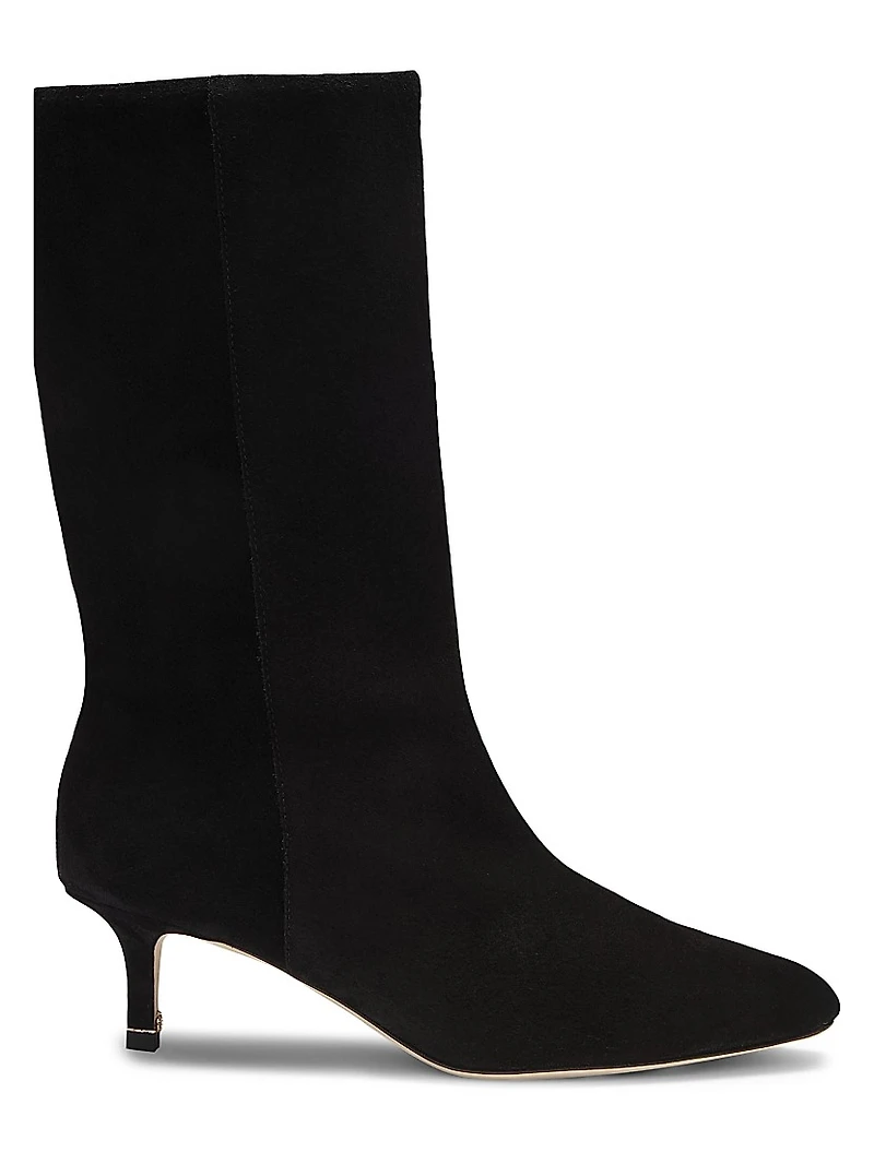 Suede Boots with Double B Monogram