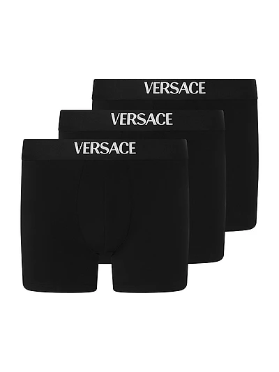 Versace Logo Boxer Brief 3-Pack