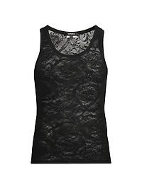 Barocco Sheer Lace Tank