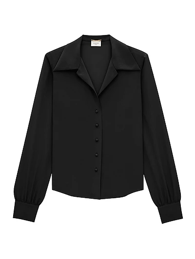 Blouse in Silk Crepe De Chine