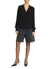 Blouse in Silk Crepe De Chine
