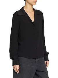 Blouse in Silk Crepe De Chine