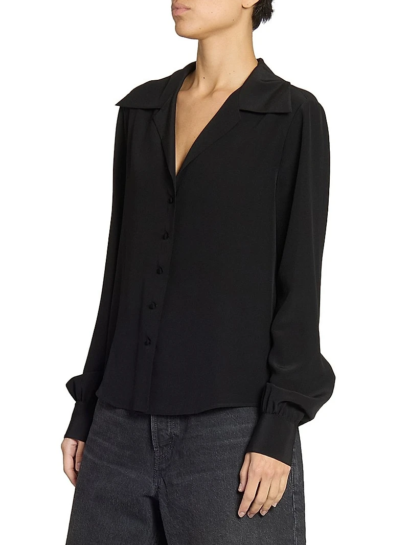 Blouse in Silk Crepe De Chine