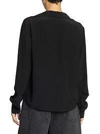 Blouse in Silk Crepe De Chine