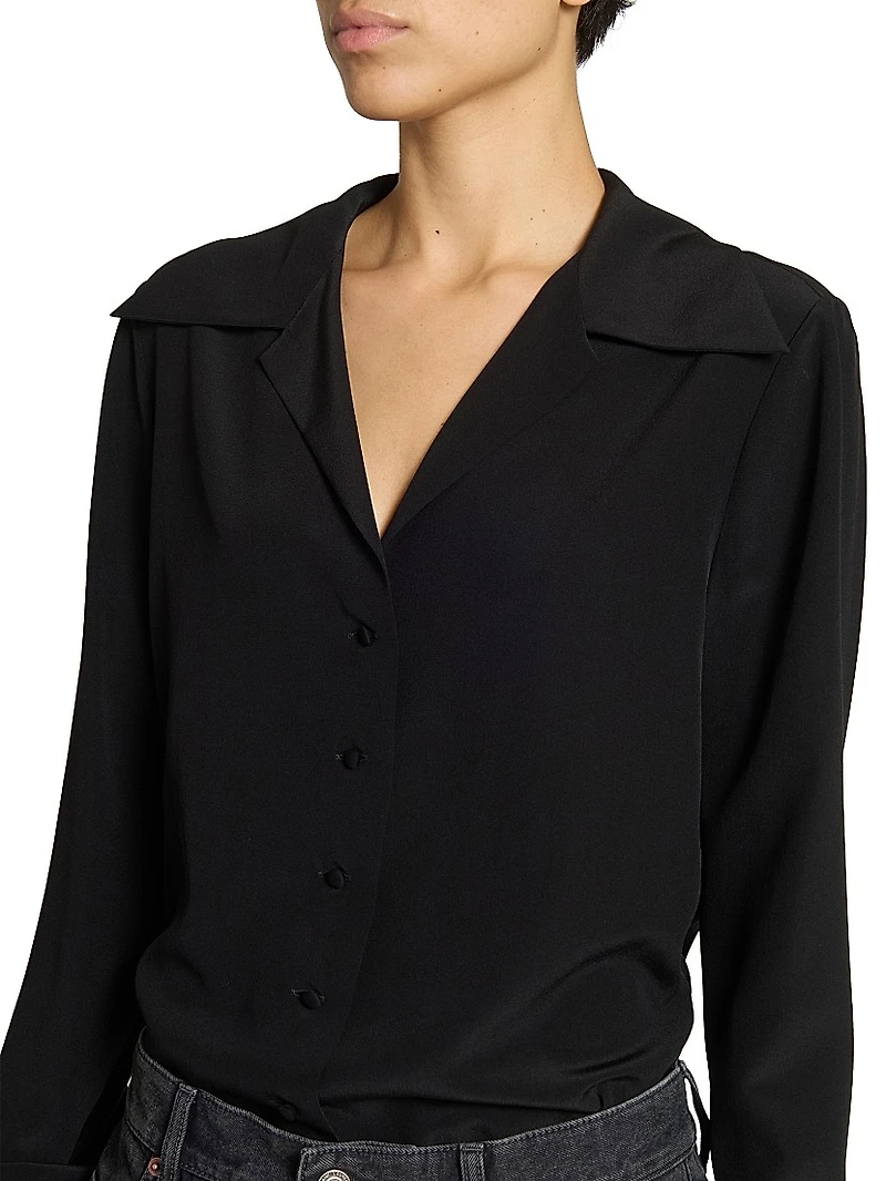 Blouse in Silk Crepe De Chine
