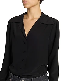 Blouse in Silk Crepe De Chine