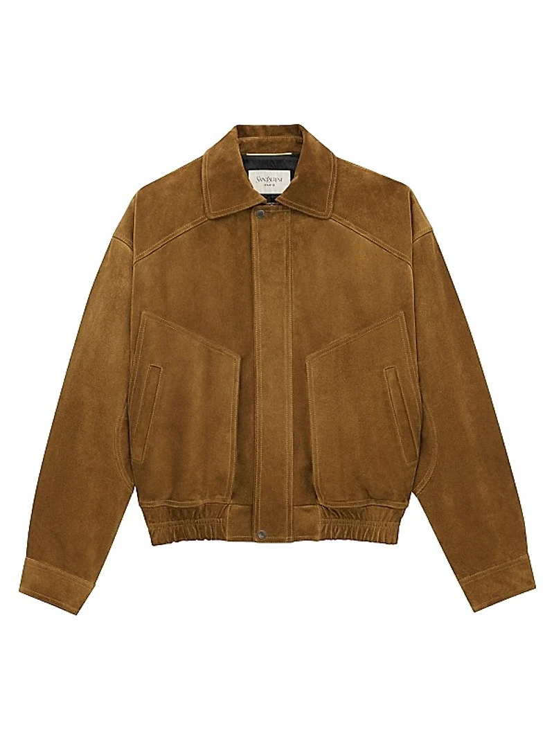 Bomber Jacket in Suede