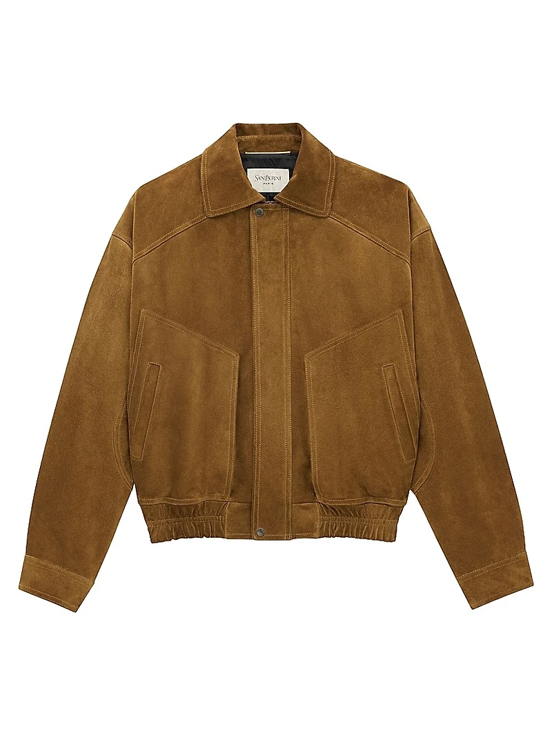 Bomber Jacket in Suede