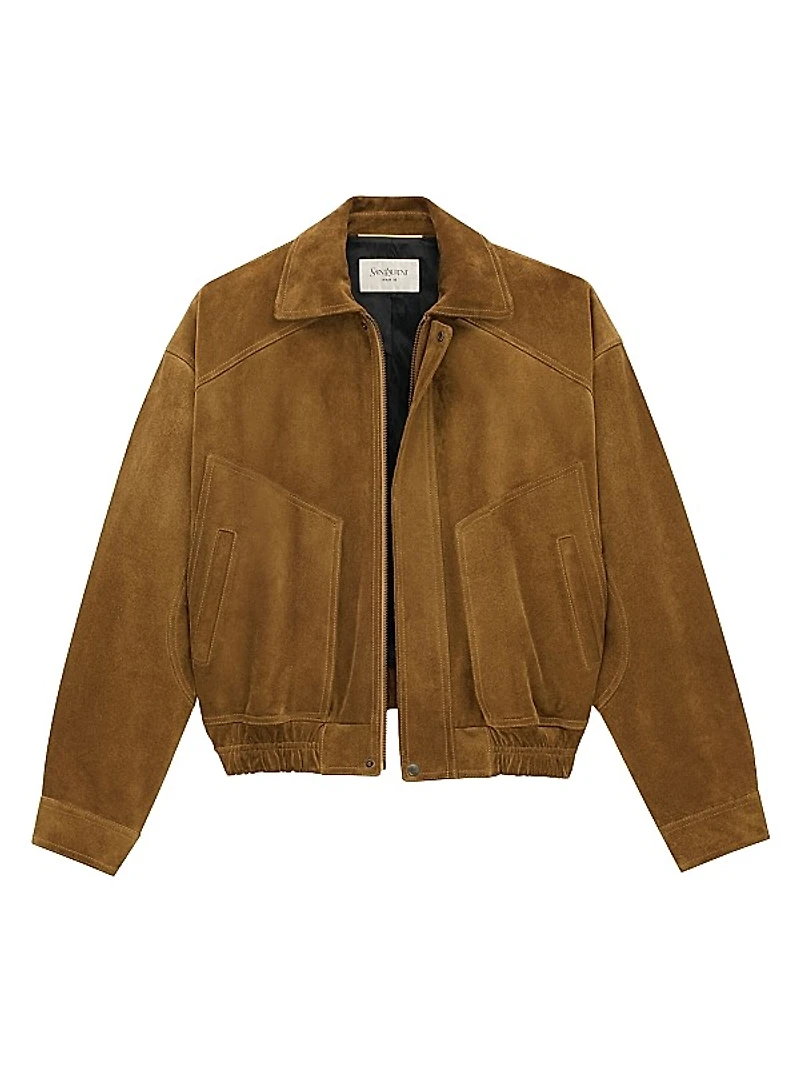 Bomber Jacket in Suede
