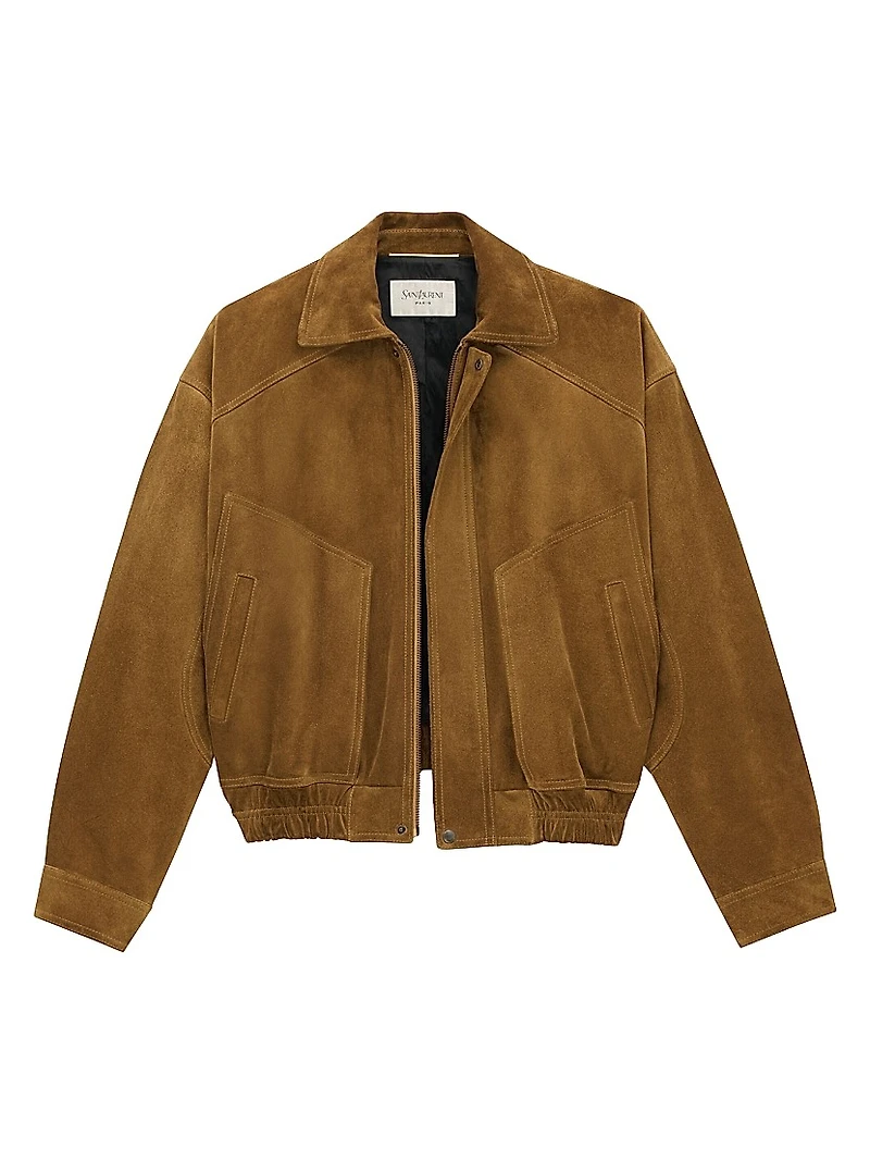 Bomber Jacket in Suede